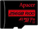 Apacer R100 microSDHC 256GB U1 V10 UHS-I 100MB/s с адаптер