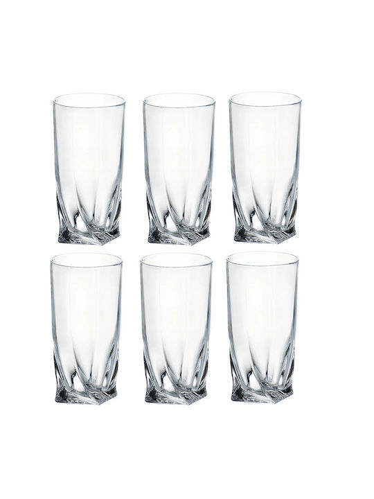 Bohemia Set Gläser Wasser aus Glas 350ml 6Stück