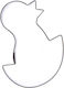 Steel Cookie Cutter Chick 7 cm