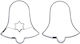 Steel Cookie Cutter Bell 4.6 Cm 2 Pcs