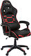 Inferno Raptor Artificial Leather Gaming Chair with Footrest Red