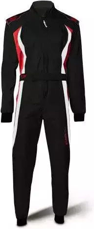 Speed Racewear Atlanta CS-3 Ανδρική Φόρμα Οδηγού Kart Μαύρο - Κόκκινο - Γκρι