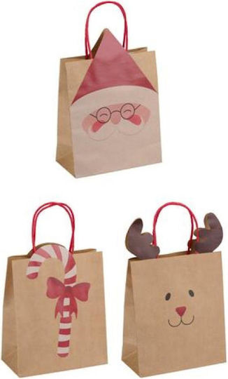 Atmosphera Christmas Bag for Gift Brown 19.5x33.5x10cm.