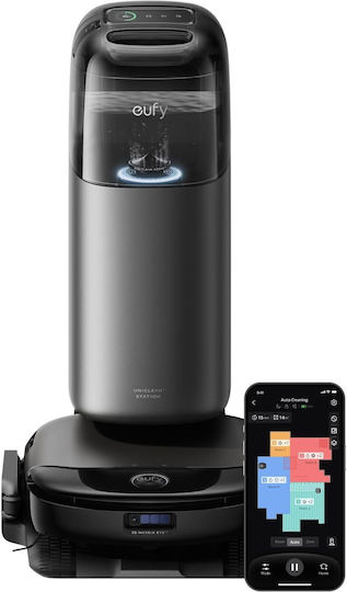 Eufy Omni S1 Pro Aspirator Robot cu Cartografiere Laser și Putere de Aspirație 8000Pa Negru