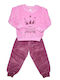 Dreams by Joyce Kids Winter Cotton Pink Caramel Princess Pajamas