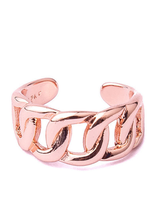 Vergoldetes Silber 925 Kette Rose Gold Ring