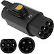 Adaptor Priză EV De La Tip 2 La Tip 1 Adaptor De La IEC 62196 La SAE J1772 32A Pentru Mașini Electrice Hibride Monofazat Cod Produs 3579
