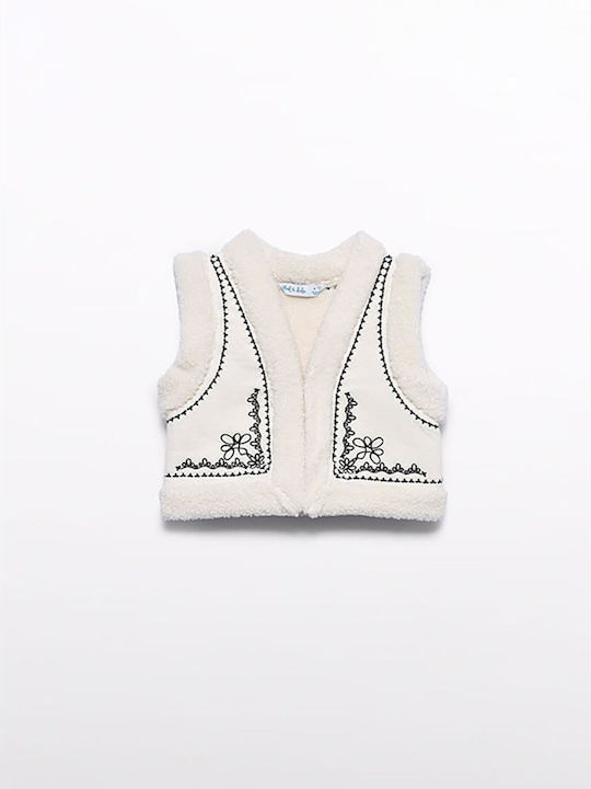 Kids' Casual Jacket Sleeveless Ecru