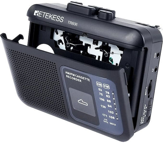 Sistem Audio Portabil Cu Casetă Player / Radio Negru