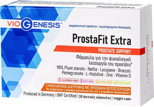 Viogenesis ProstaFit Extra Besondere Nahrungsergänzungsmittel für die Gesundheit des Schutzvorrichtung 30 Kräuterkapseln