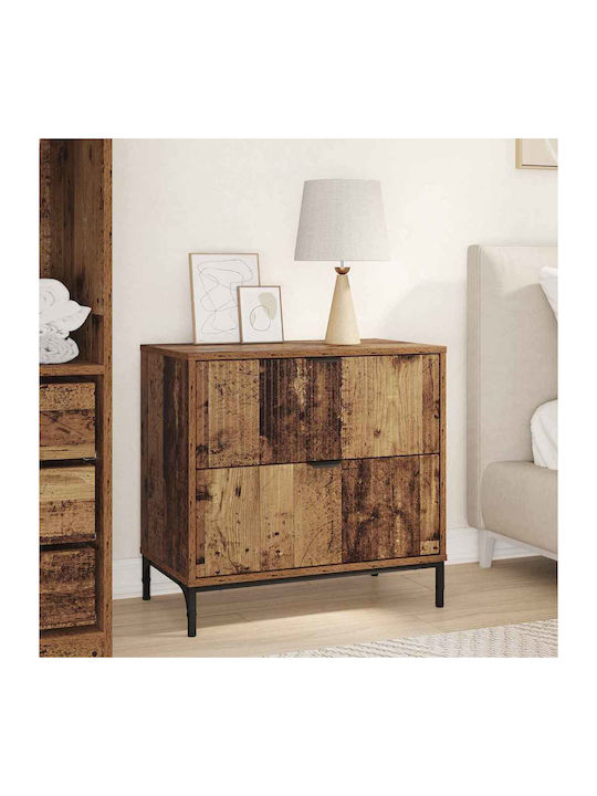 Комод Дървен с Метални Крака Old wood 63.5x36x61см