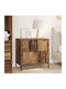 Комод Дървен с Метални Крака Old wood 63.5x36x61см