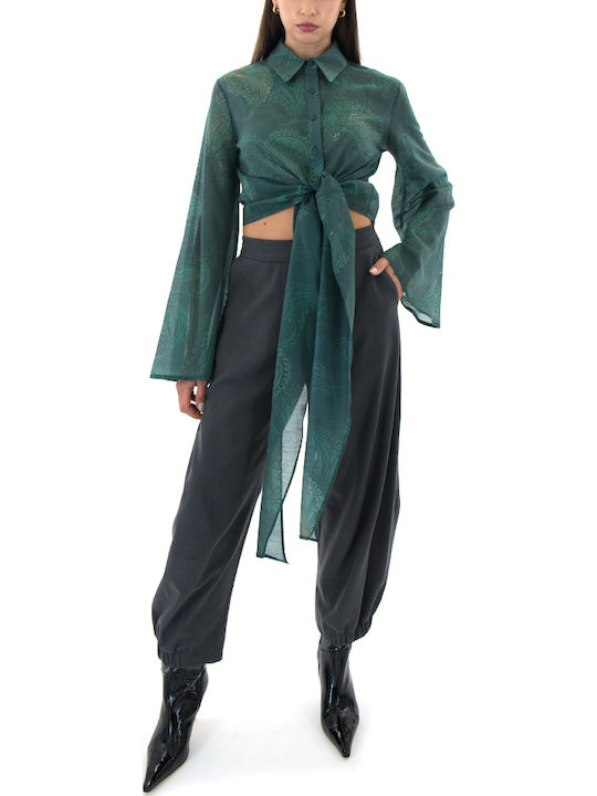 Damen Stoff Hose Gray
