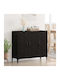 Sideboard Wooden Black Oak 34x90x80cm