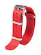 Fabric Strap Nato Red 22mm