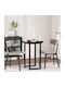 vidaXL Round Table Surface made of Particleboard Black 60x60x1.5cm 880402 1pcs