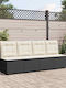 Four-Seater Sofa Outdoor Rattan with Pillows 54x67x95cm