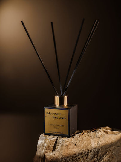 Baby Powder & Pure Vanilla Diffuser 100ml Μαύρο Ματ