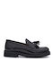 Δερμάτινα Γυναικεία Loafers σε Μαύρο Χρώμα