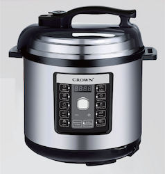 Crown Мултикукър 1000W с Капацитет 6лт Сребрист Crown Мултикукър 1000W с Капацитет 6лт Сребрист