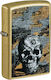 Zippo Floral Skull Lighter Flame Multicolour
