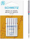 Set 5 Ace De Broderie Fir Metalic Mărimea 90 Schmetz 130/705 H-met Vds