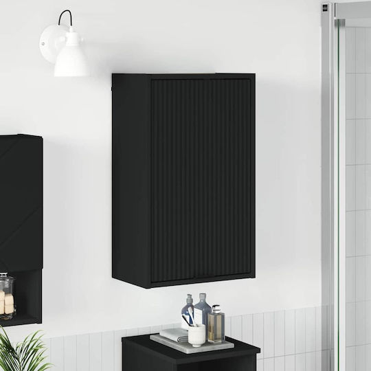 vidaXL Ντουλάπι Μπάνιου 39x23.5x65cm Μαύρο