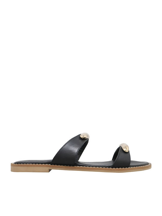 Sandale Casual Damă Din Piele Negre