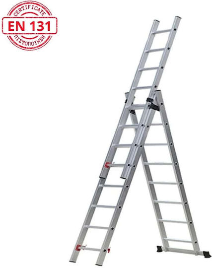 Veritas Dreifach Kombinationsleiter Aluminium