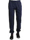 Cuffed Leg Pant Παντελόνι Φόρμας Μπλε
