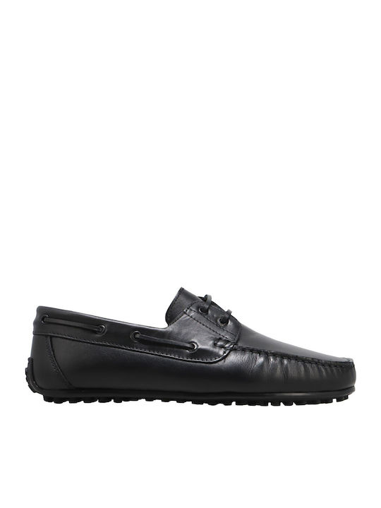 Kalogirou Men's Leather Loafers Black