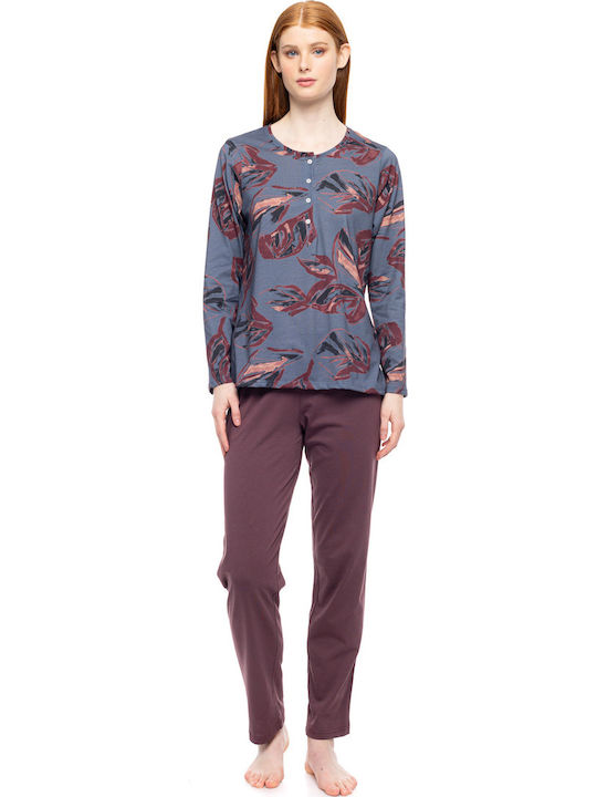Pink Label Winter Damen Pyjama-Set