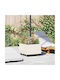 vidaXL Topf Metallisch White 45x45x45cm.