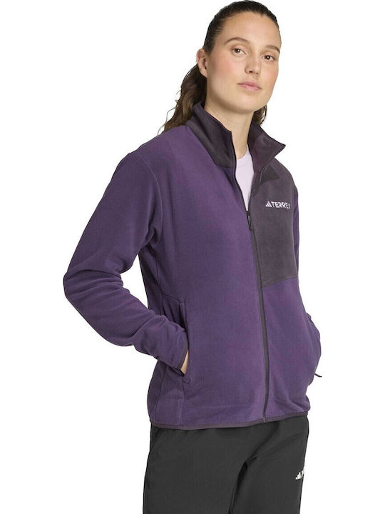 Zaketa Terrex Fz Flc W Women's Cardigan with Zipper Purple
