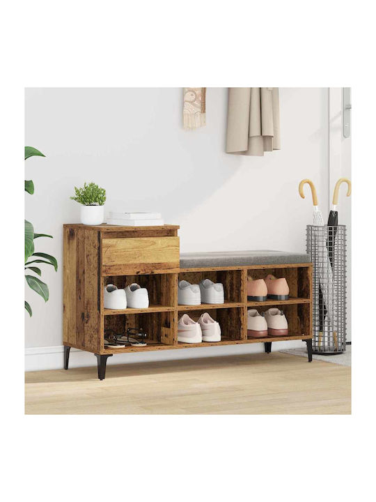 Holz Schuhschrank 102x36x60cm