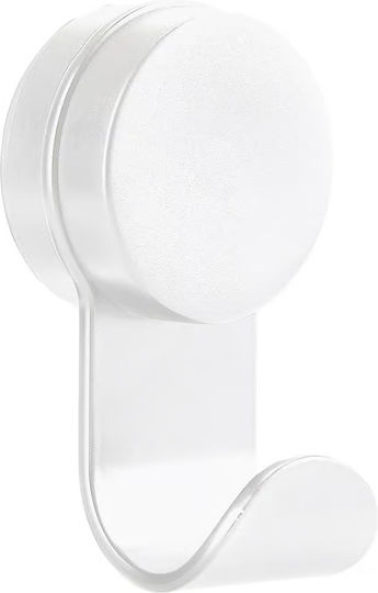 Zone Denmark Άγκιστρο Μπάνιου Βεντούζα 5,8x14 Puck Hook Single White