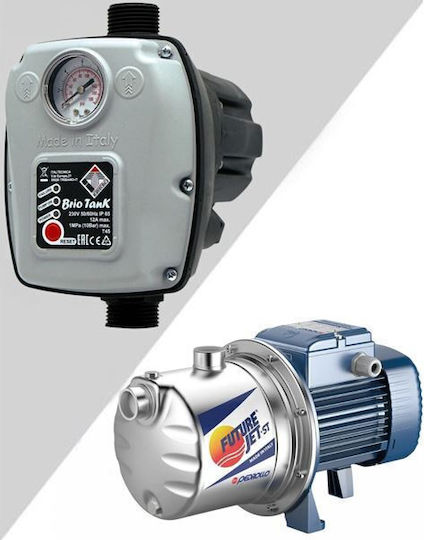 Pedrollo 1345972 Einphasig Wasserdruckpumpe Ohne Behälter 0.75hp