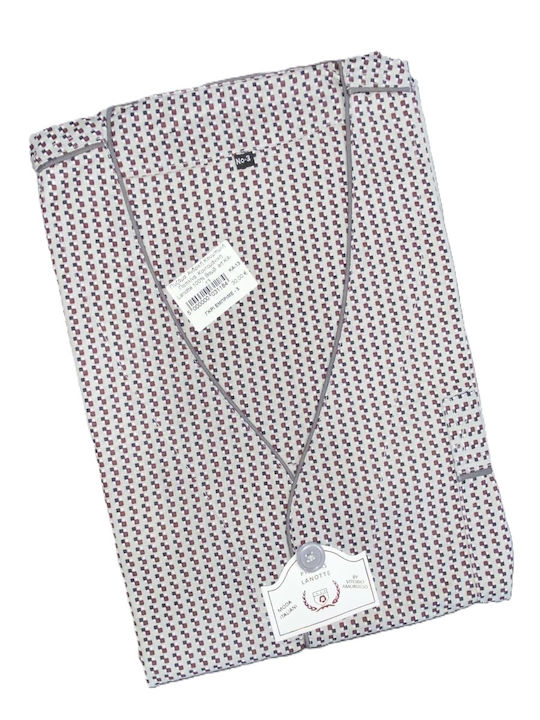 Lanotte Men's Summer Pajamas Set Gray