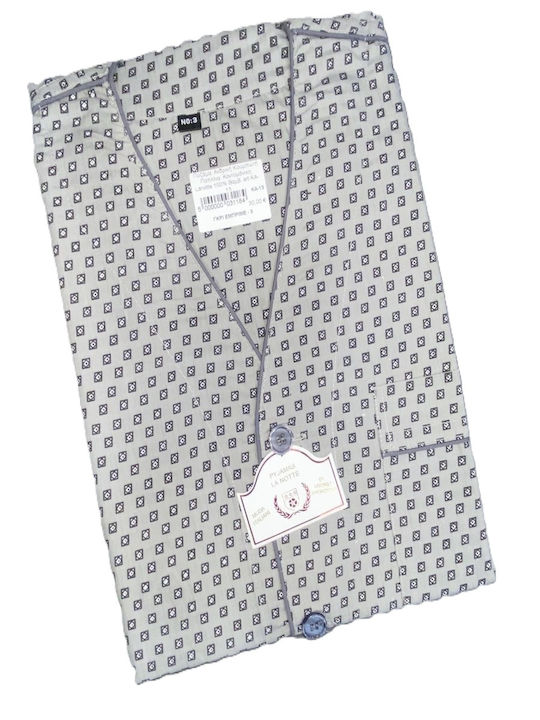 Lanotte Men's Summer Pajamas Set Gray