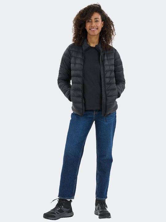 Damen Puffer Jacke für Winter Black