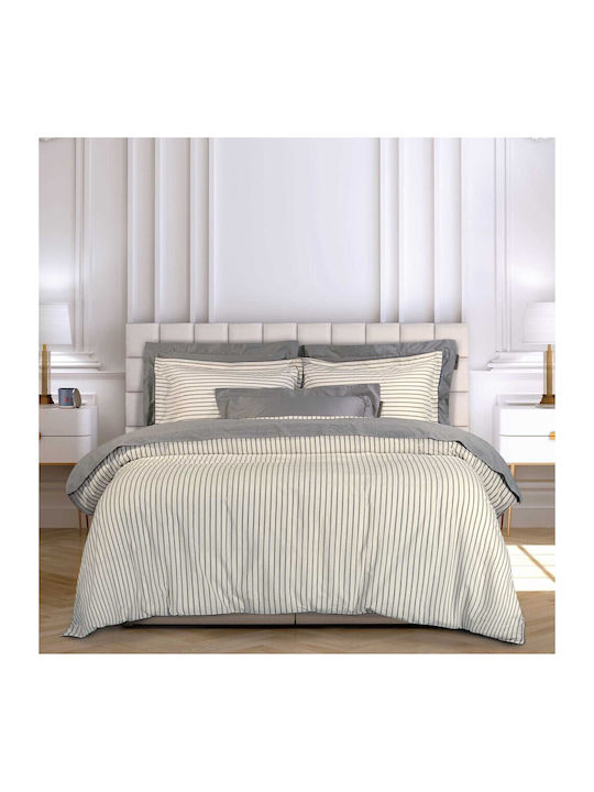 Greenwich Polo Club Сет Чаршафи 250x270см. Essential 2296 Grey, White 4бр