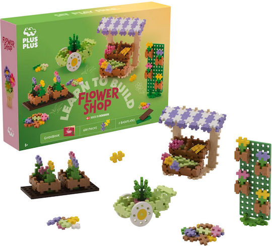 Plus Plus Конструктори Learn To Build Flower Shop За 5+ Години 600 Бройки