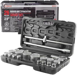 FK-68262-5 Ratchet and Socket Set 3\4" & 1"
