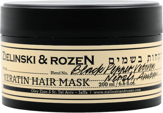 Keratine Haarmaske Schwarzer Pfeffer Vetiver Neroli & Amber 200ml