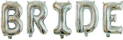 Set Metallic Foil Balloons Flippy Bride Letter Design 100 Cm Letters Love Theme Party Balloons Individual Packaging Included Straw Air Helium Inflation Silver Set Metallic Foil Balloons Flippy Bride Letter Design 100 Cm Letters Love Theme Party Balloons Individual Packaging Included Straw Air Helium Inflation Silver