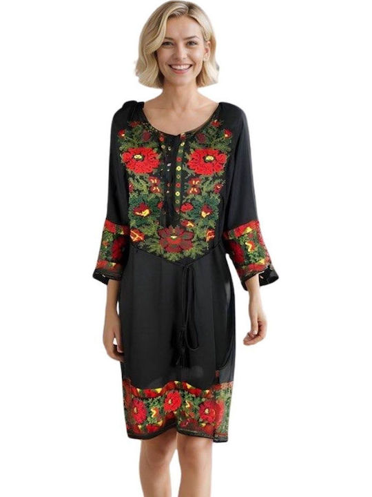 Maxi Φόρεμα Black, Red