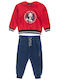 Kids Sweatpants Set Red 2pcs