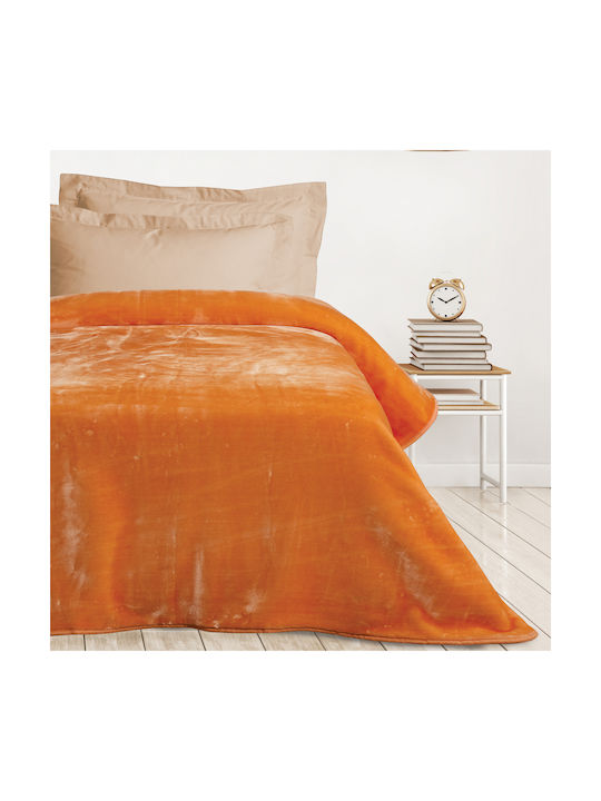 Das Home Decke Samt 0297 Salmon 160x220cm