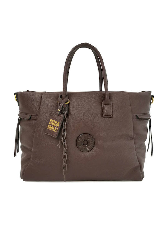Le Pandorine Fabric Women's Shopper Bag Brown