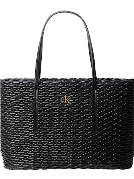 Pleated Tote Women's Tote Bag Black